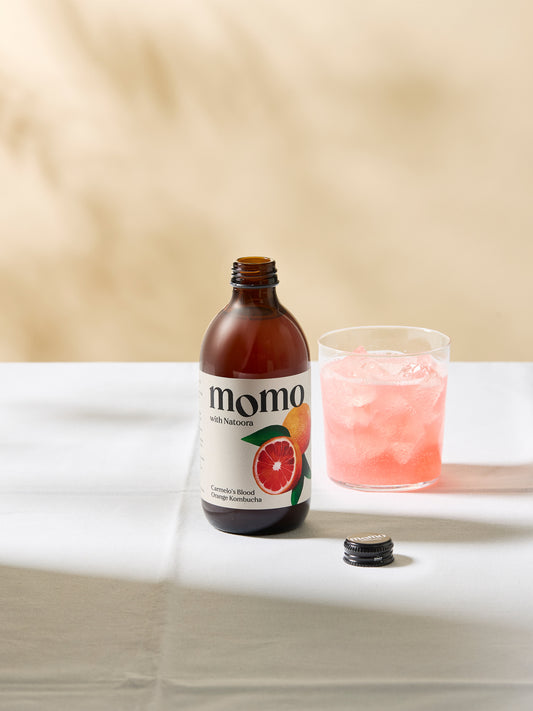 Momo Blood Orange Kombucha | GAIL's Bakery